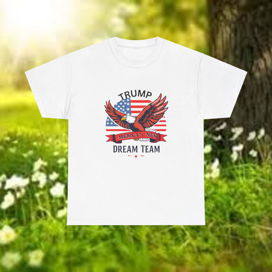 Political Graphic Tee - Merica's Dream Team Trump