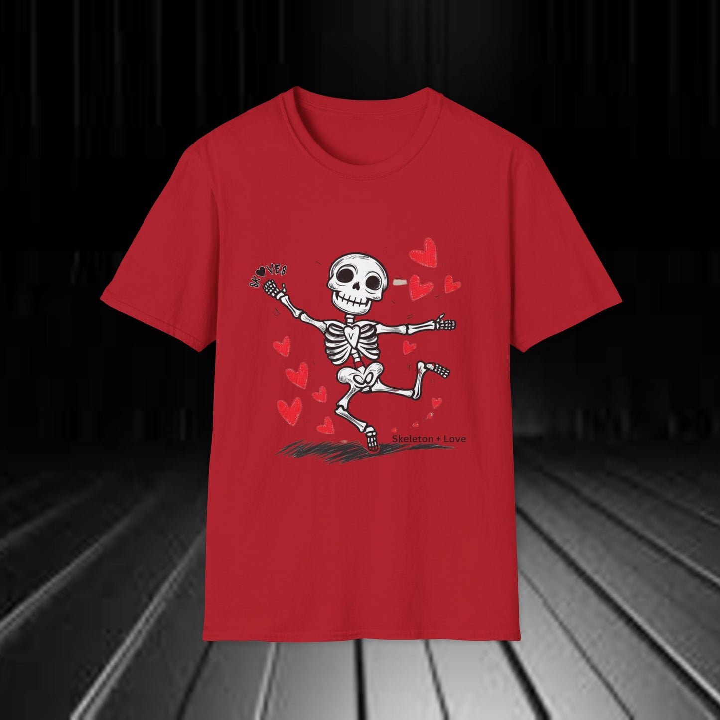 Funny Valentine Skeleton Unisex T-Shirt